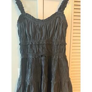Doén Black 100% Cotton Dress size M